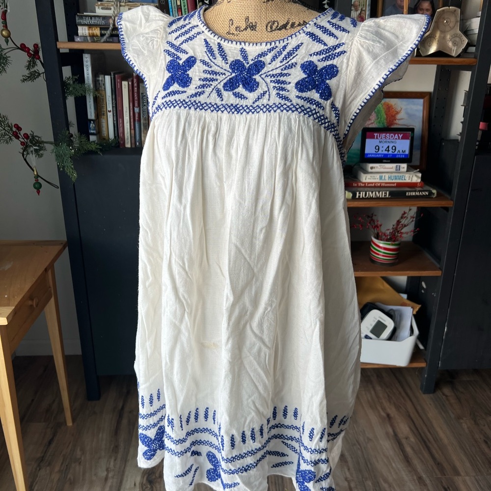 Urban Outfitters Mama Mia or Corsica Embroidered mini dress